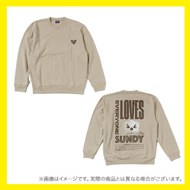SUNDY CREW SWEAT（サンドベージュ）